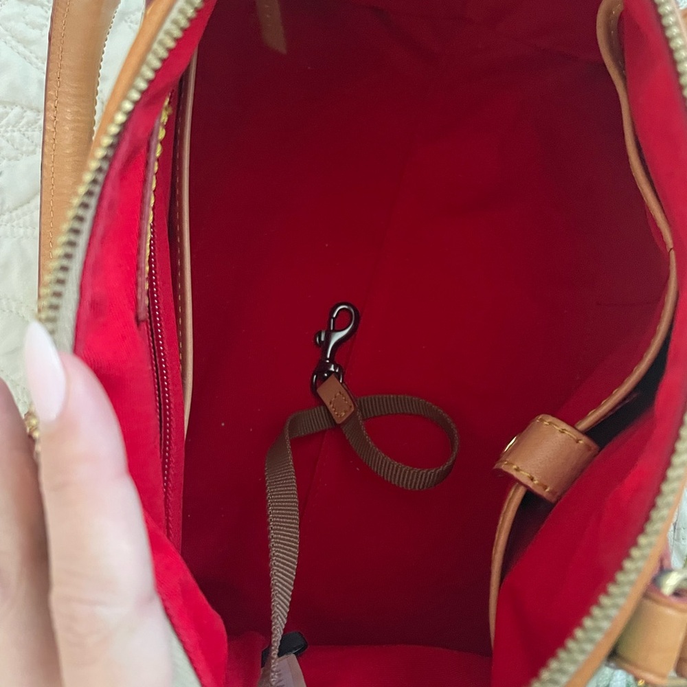 Dooney & Bourke Blue Green Floral Satchel - Picture 7 of 12